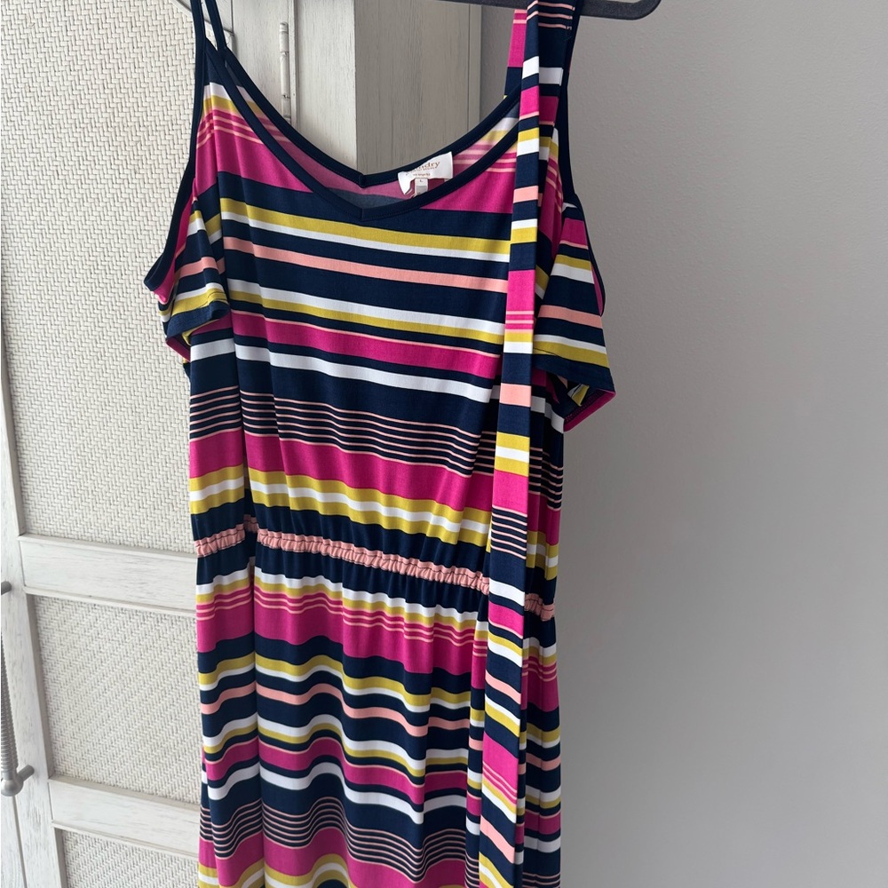 Laundry By Shelli Segal Vibrant Striped Dress